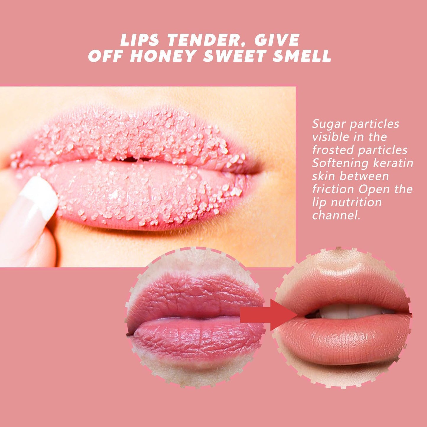 EELHOE Peach Lip Scrub