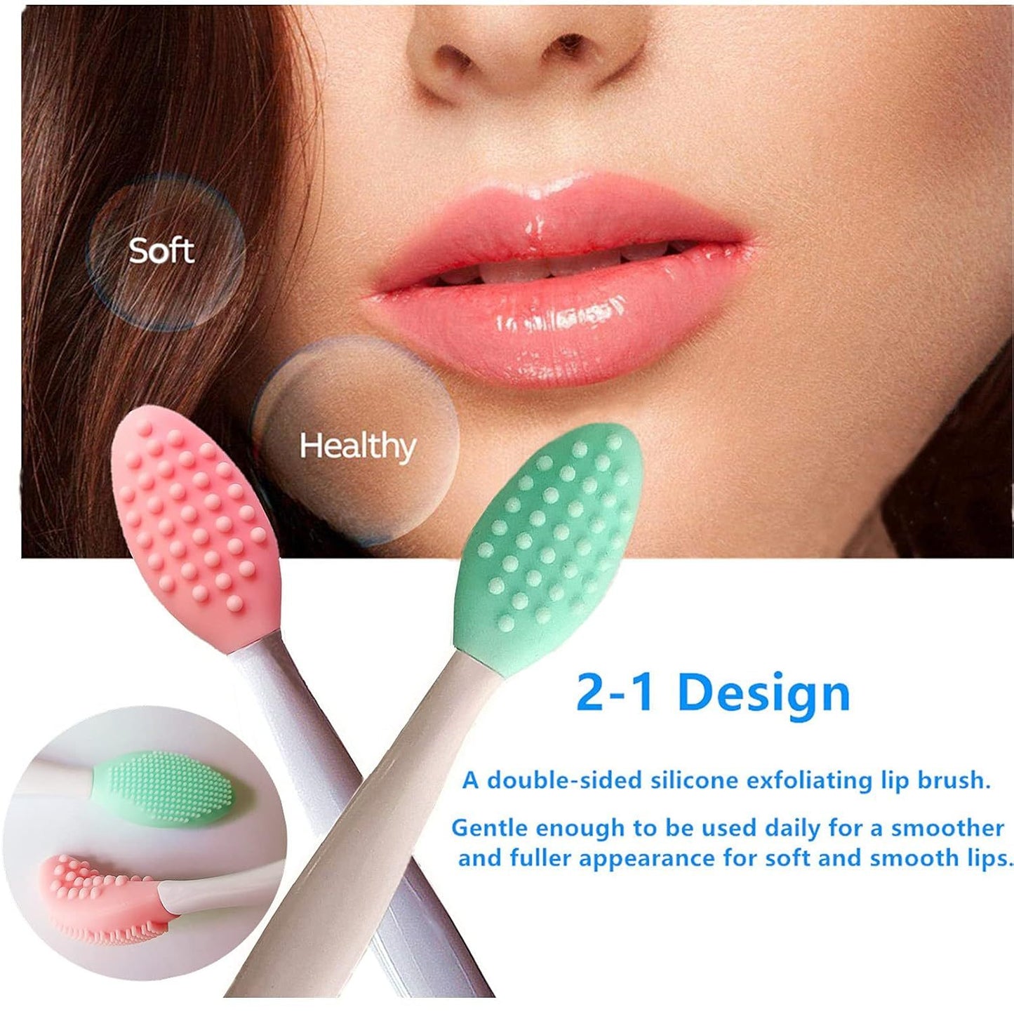 Dual Sided Nose & Lip Cleansing Brush